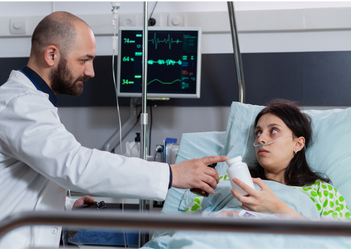 Patient being treated by a Doctor